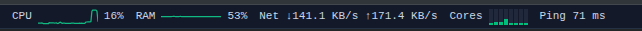 Terminal Performance Bar